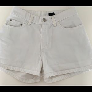 White Denim Shorts